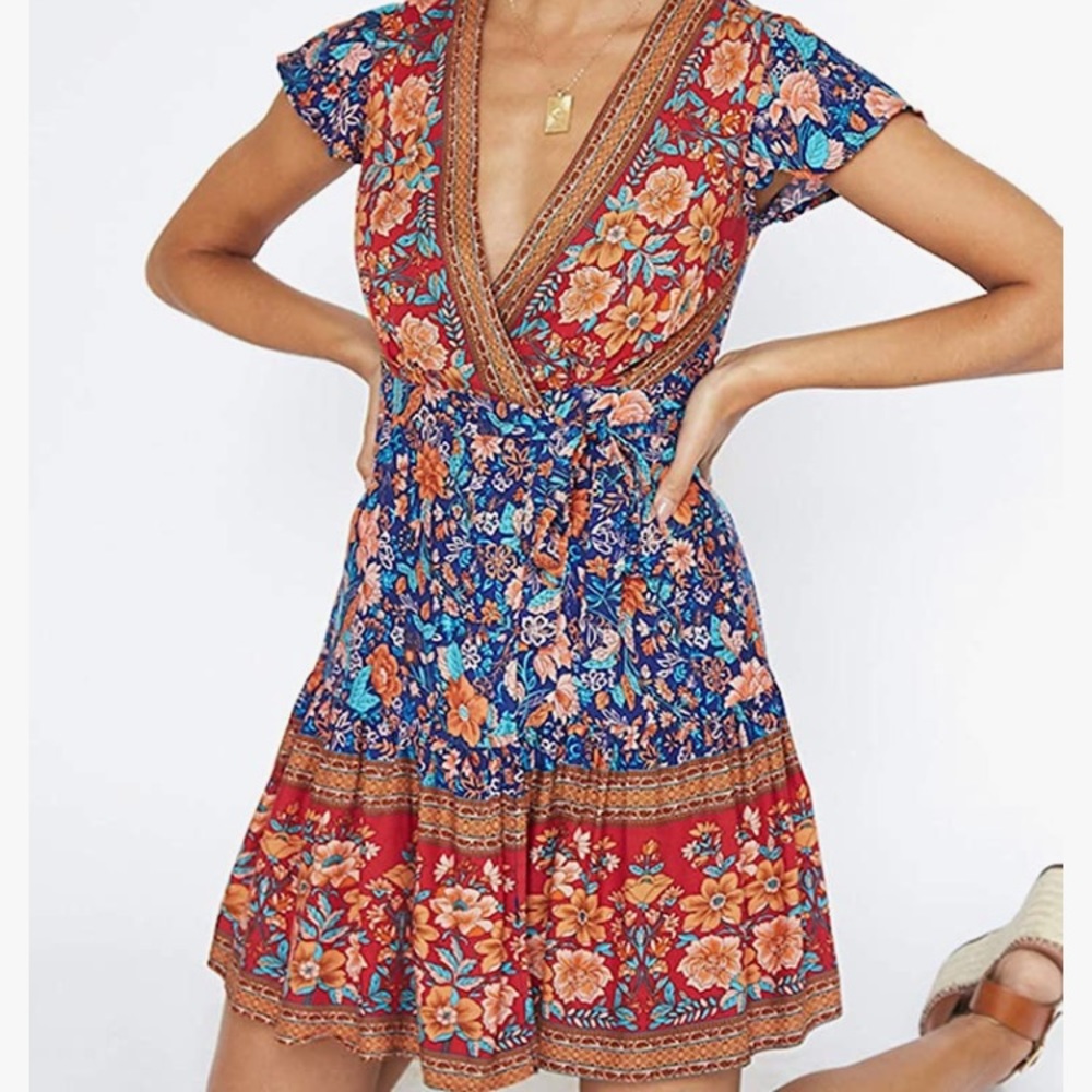 Woman’s Summer Bohemian Dress TEMOFON